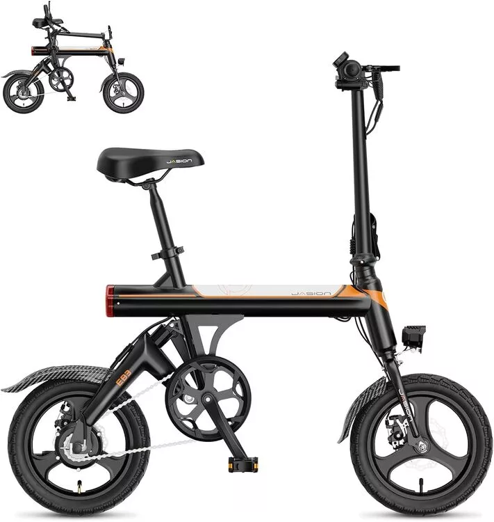 Jasion EB3 Electric Bike for Adults 21mph Folding Adults Electric Bicycles